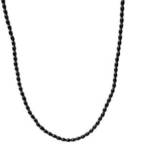 Elegant Hematite Beaded Necklace Minimalist Peace Protection Spiritual Jewelry